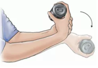 Golfer's elbow exercises - Eccentric Wrist Flexion
